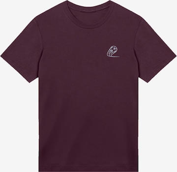 T-Shirt 'Football Stickerei' F4NT4STIC en violet : devant