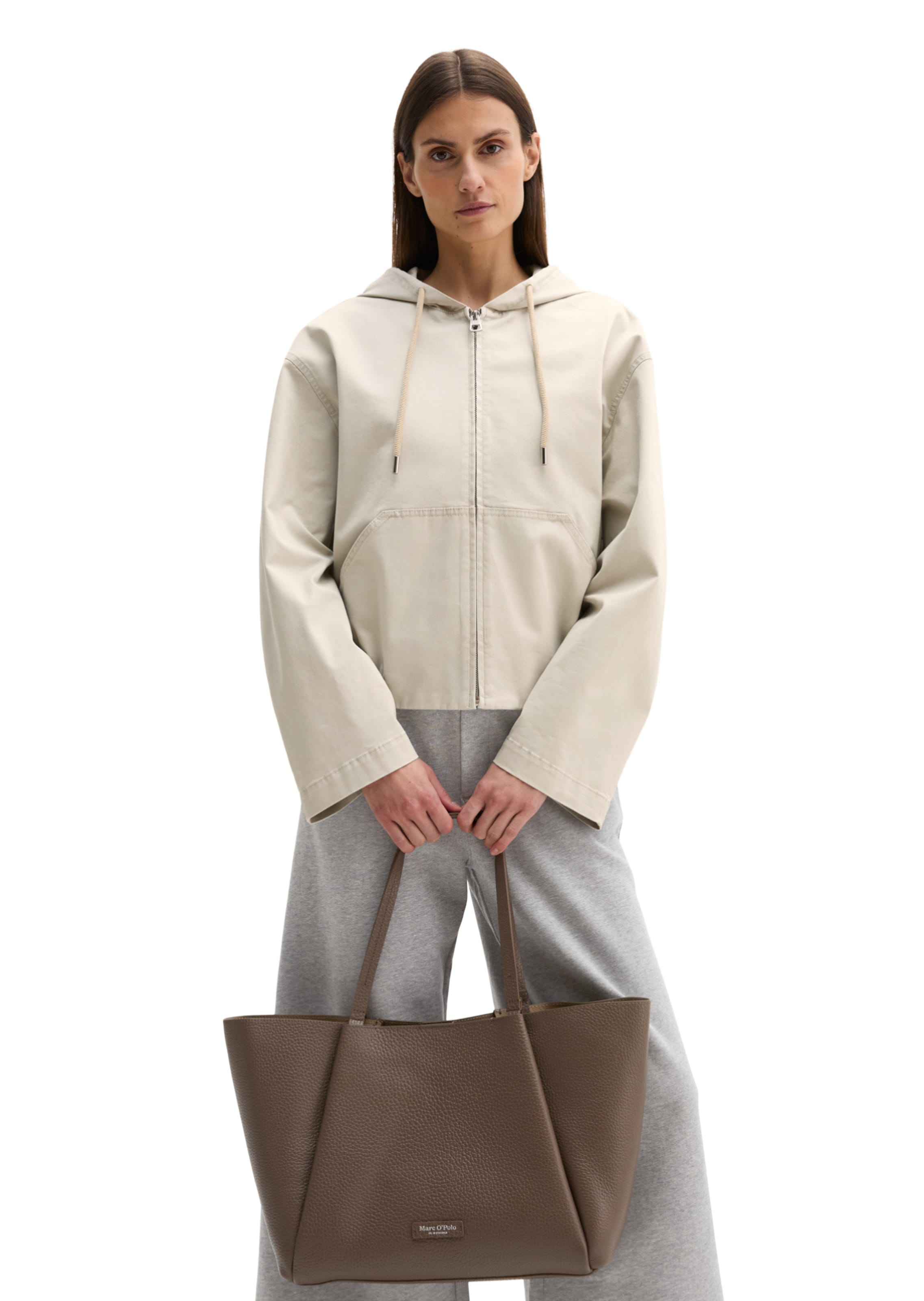 Marc O'Polo Shopper in Brown: front