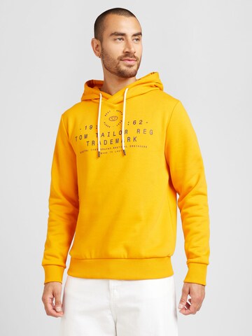 Sweat-shirt TOM TAILOR en jaune : devant