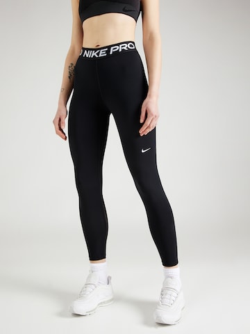 NIKE Skinny Fit Спортен панталон 'NP 365' в черно: отпред