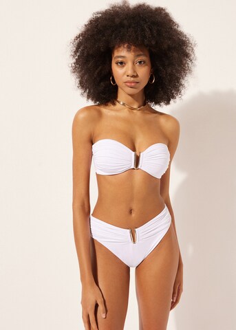 CALZEDONIA Bandeau Bikini Top 'TIMELESS DIVA' in White