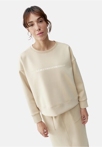 Born Living Yoga Skinny Sweatshirt 'Maia' in Beige: Vorderseite