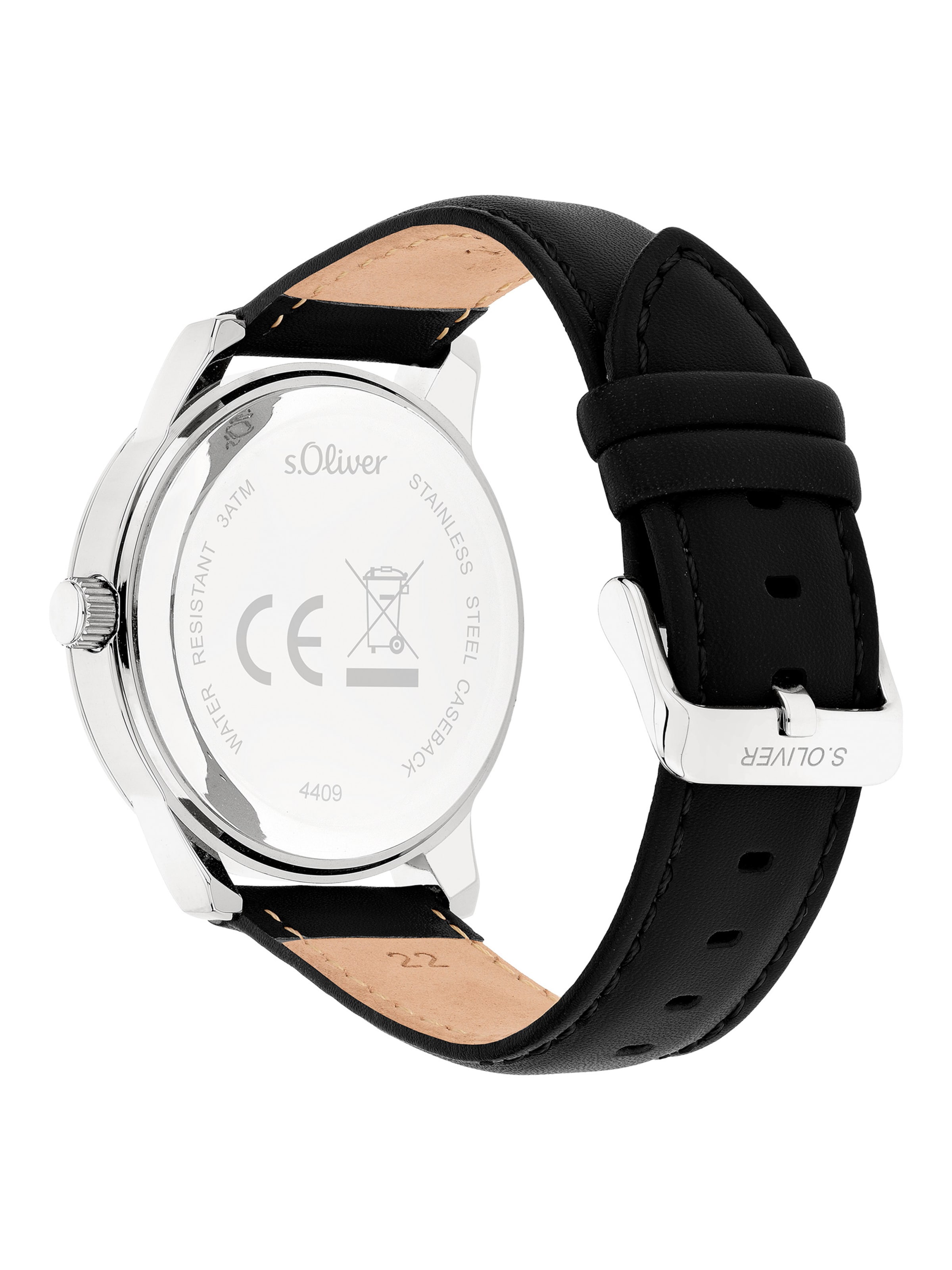 s.Oliver Analog Watch in Black
