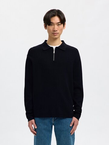 Pullover 'SLHTeller' di SELECTED in blu: frontale