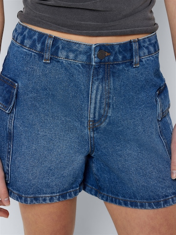 Loosefit Jeans cargo 'SMILEY' Noisy may en bleu
