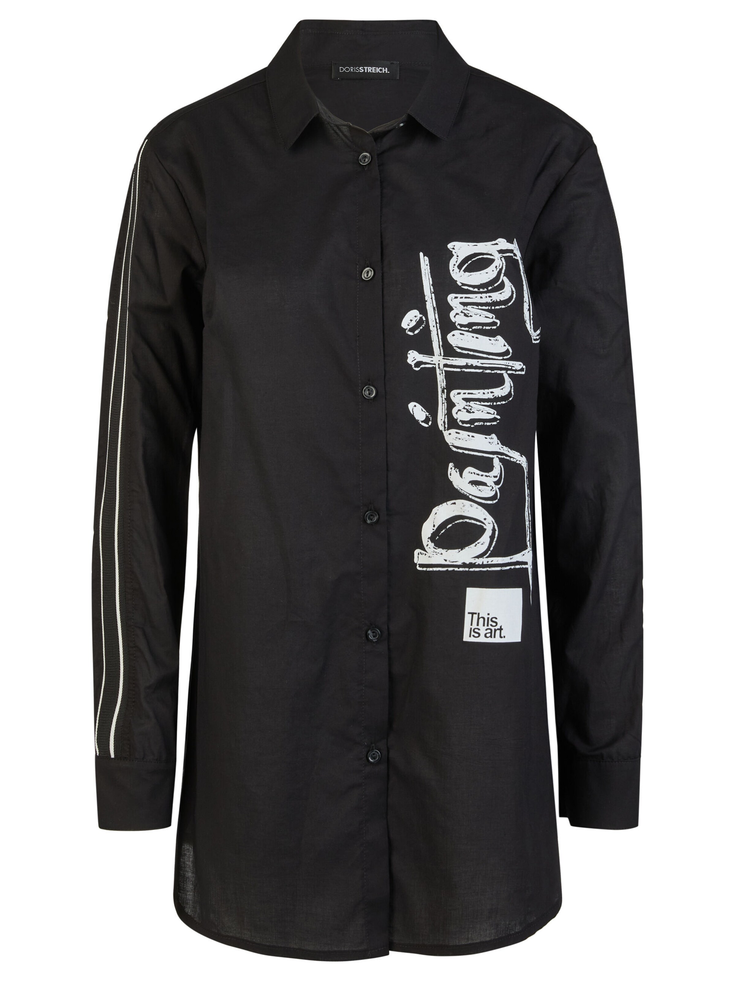 Doris Streich Blouse in Zwart: voorkant