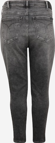 Calvin Klein Jeans Curve Skinny Džíny – šedá