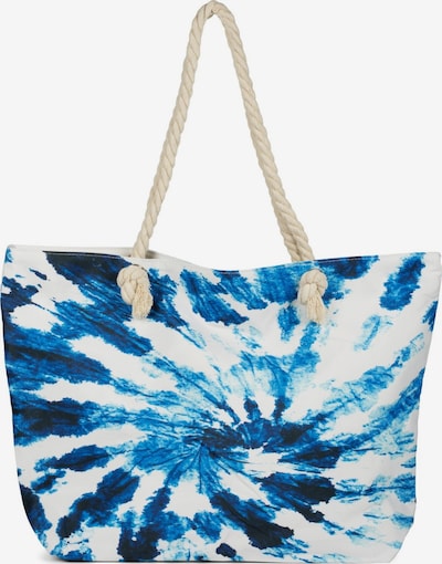 styleBREAKER Strandtasche in One Size in blau / dunkelblau / weiß, Produktansicht