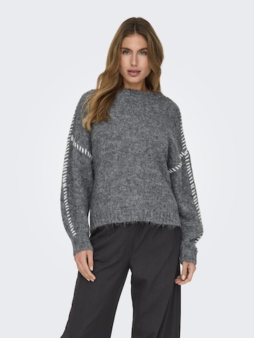 JDY Pullover 'JDYZOEY' i grå: forside