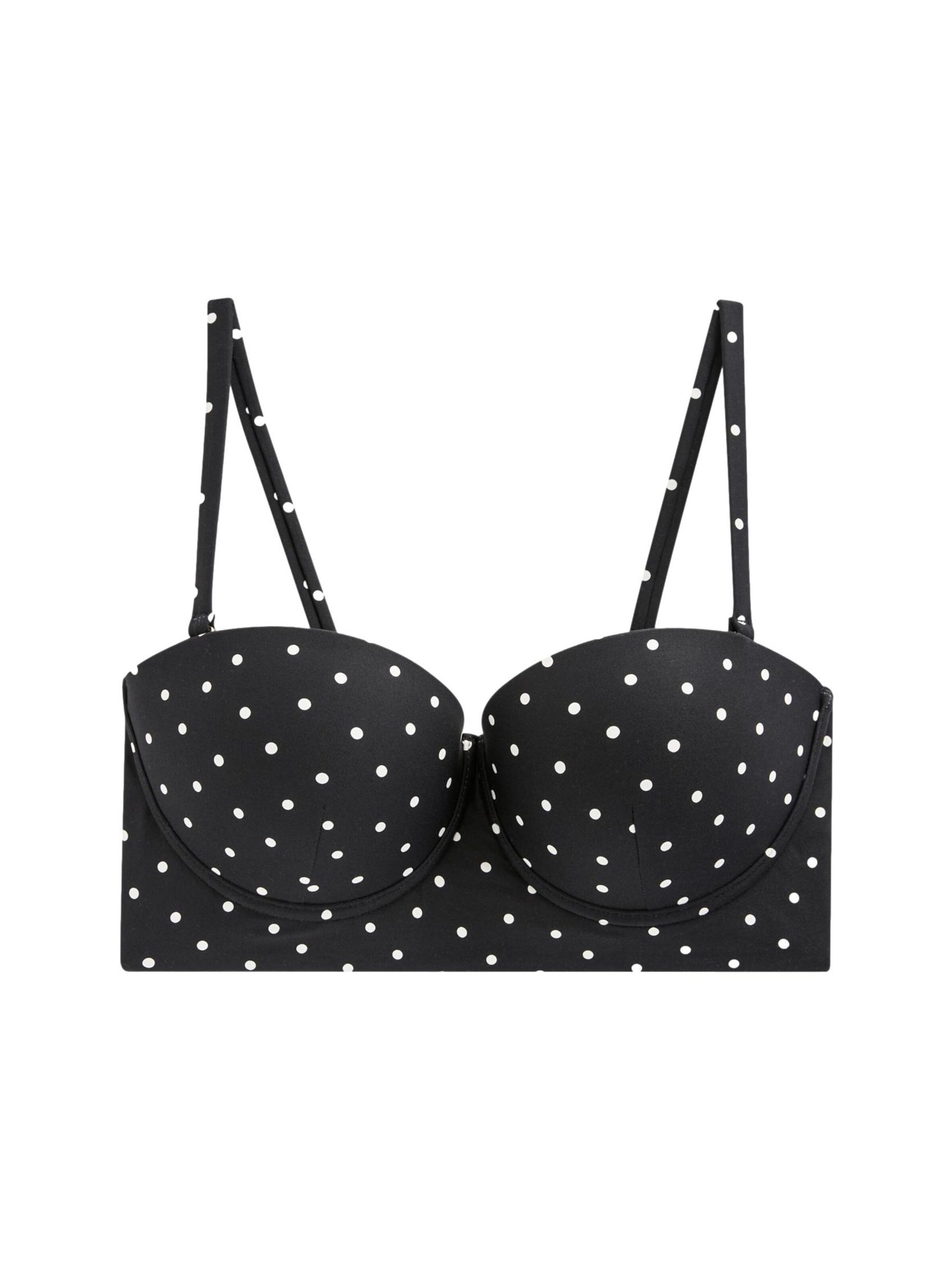 Next Bandeau Bikini top in Black: front