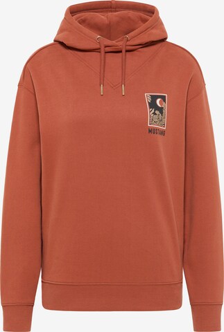 MUSTANG Sweatshirt in Orange: front