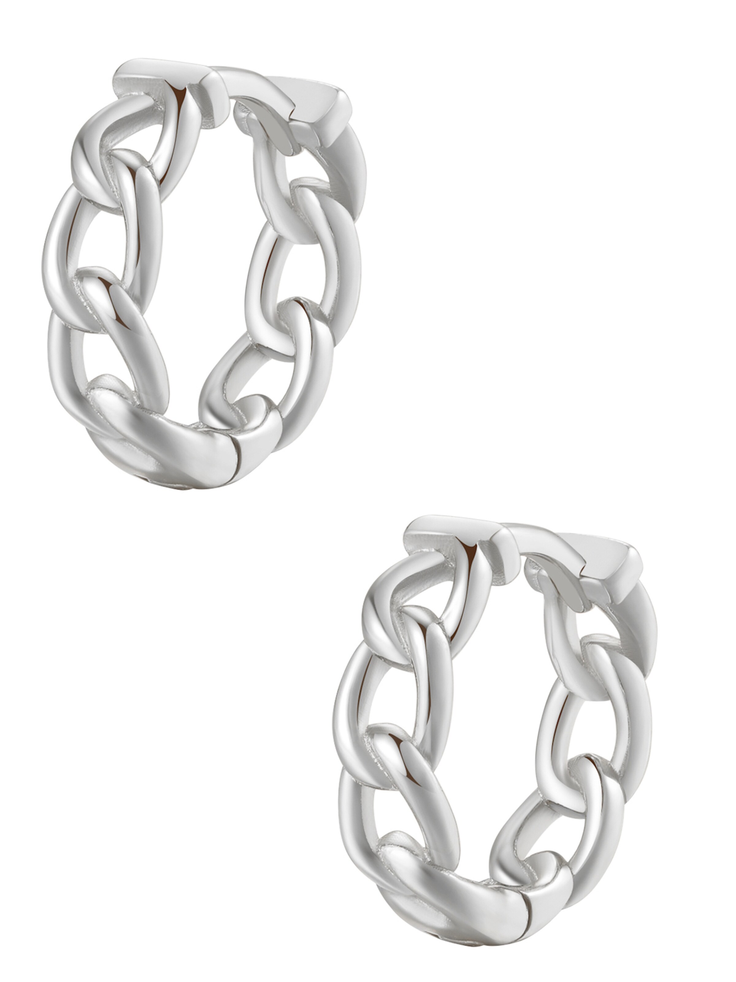 Orecchini 'Chunky Chain' Hey Happiness di colore argento, Visualizzazione prodotti