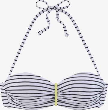 VENICE BEACHBalkonet Bikini gornji dio - bijela boja: prednji dio