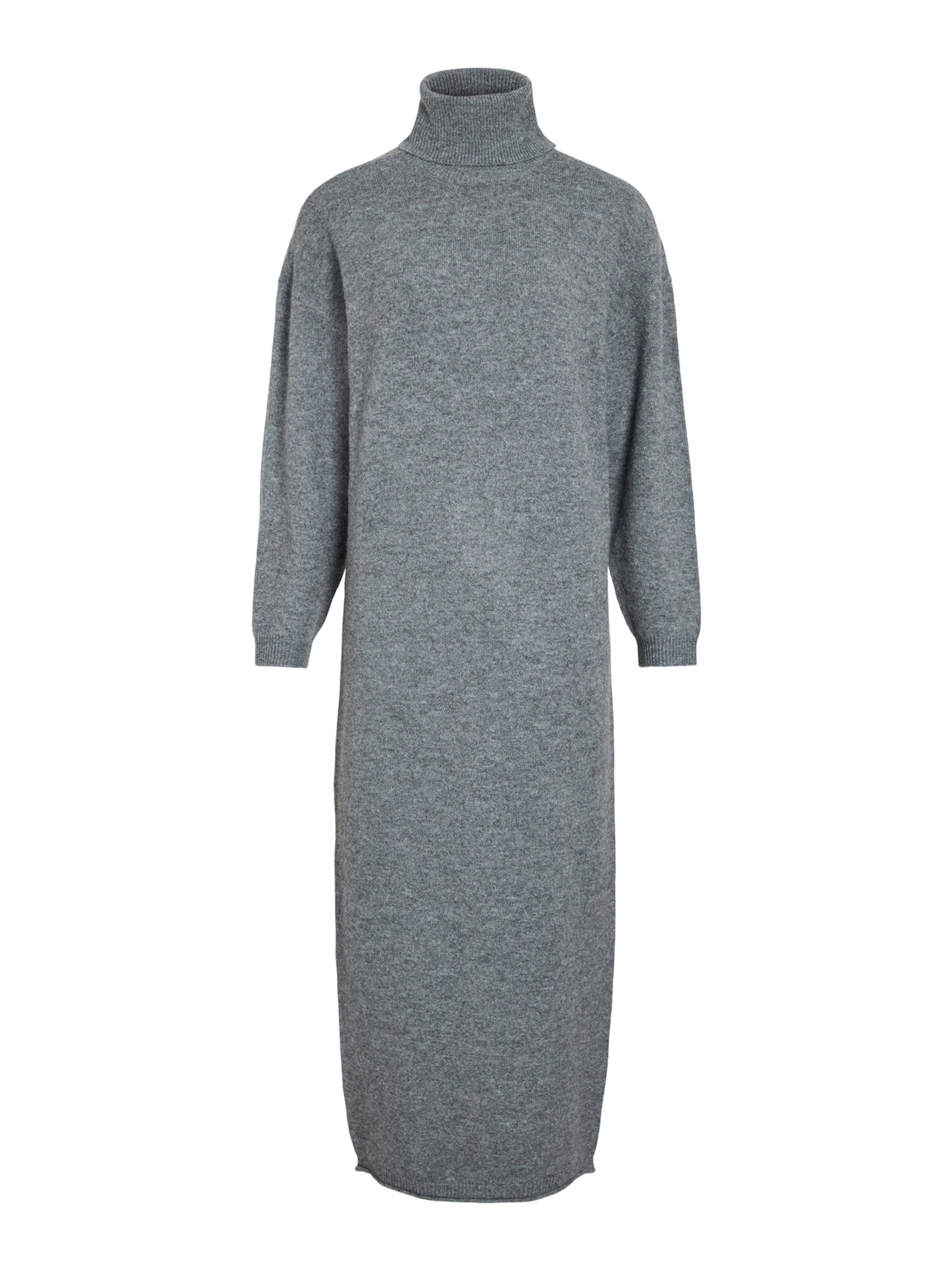 Vila Petite Knitted dress &#x27;VIBREENA&#x27; in Grey: front