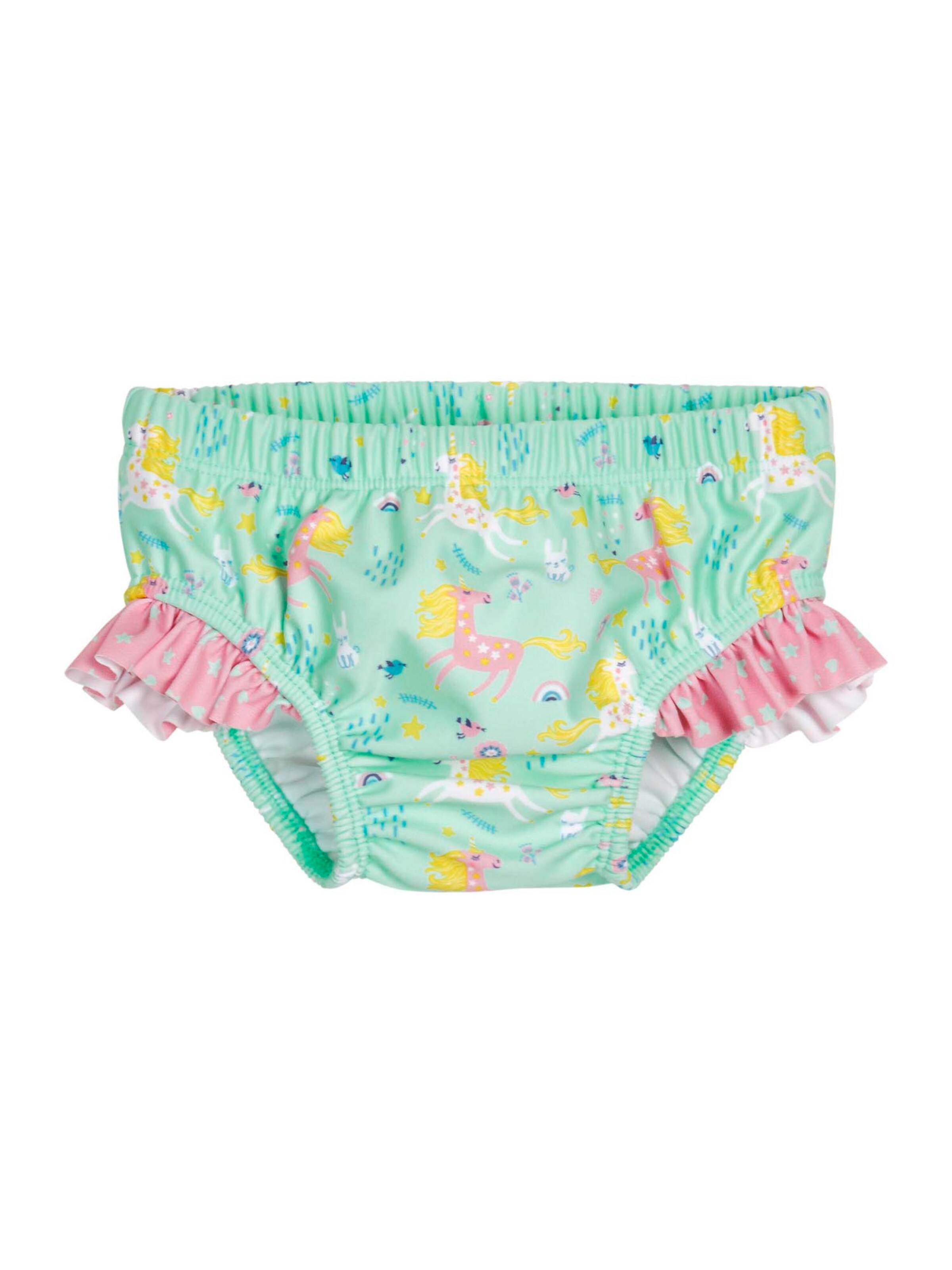 PLAYSHOES - Protección UV 'Einhorn' en verde: frente