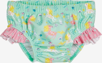 PLAYSHOES UV-suoja 'Einhorn' värissä vihreä: etupuoli