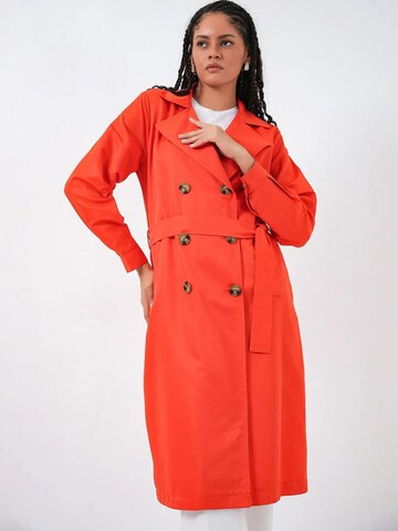 Bigdart - Sobretudo meia-estação em laranja