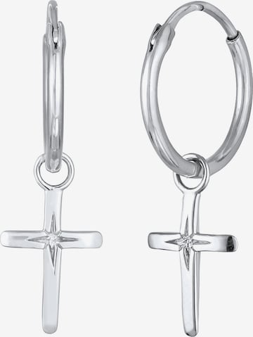 Boucles d'oreilles 'Kreuz' ELLI en argent : devant