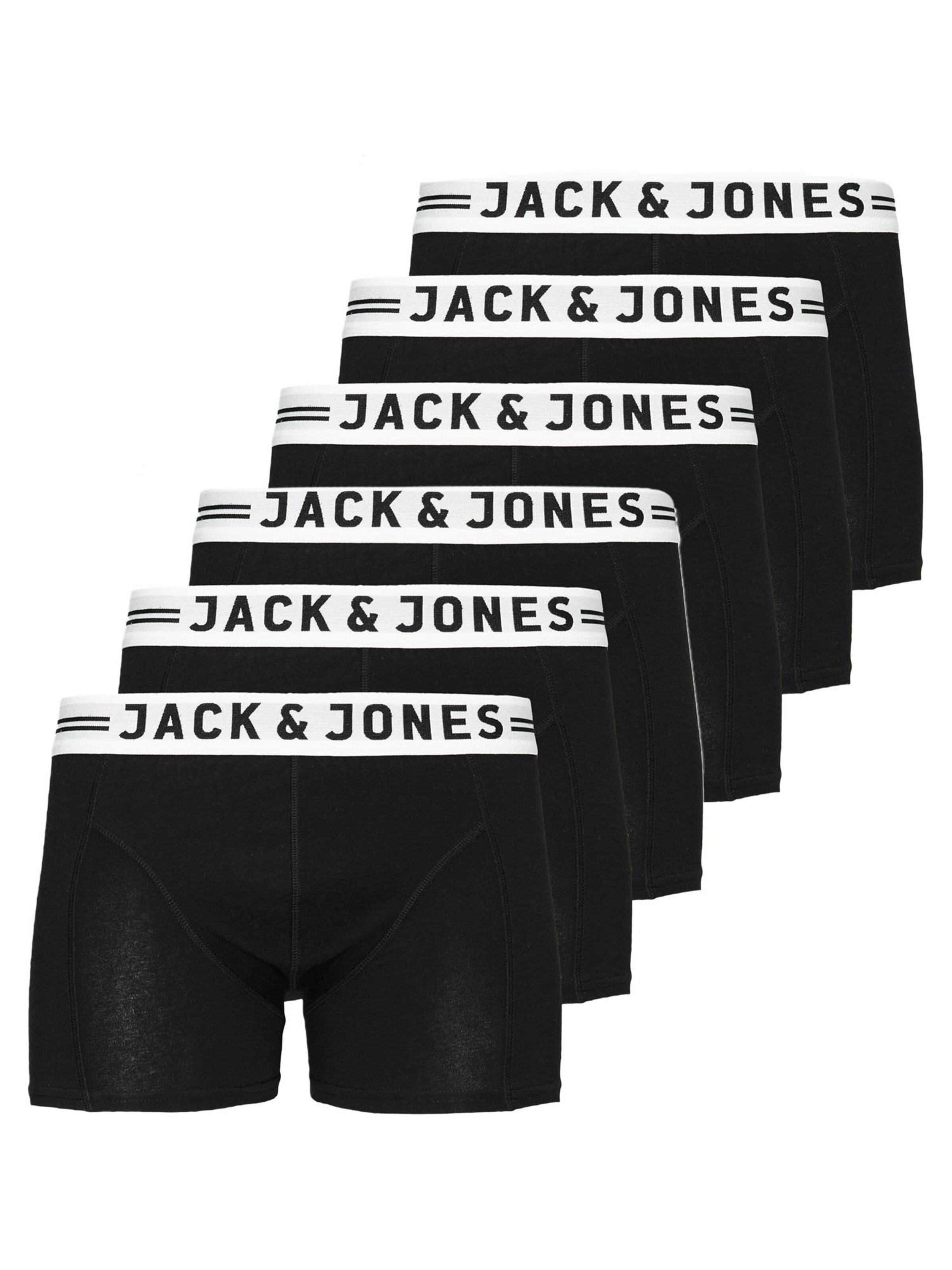 JACK & JONES Boxer shorts 'Sense' in mottled black, Item view