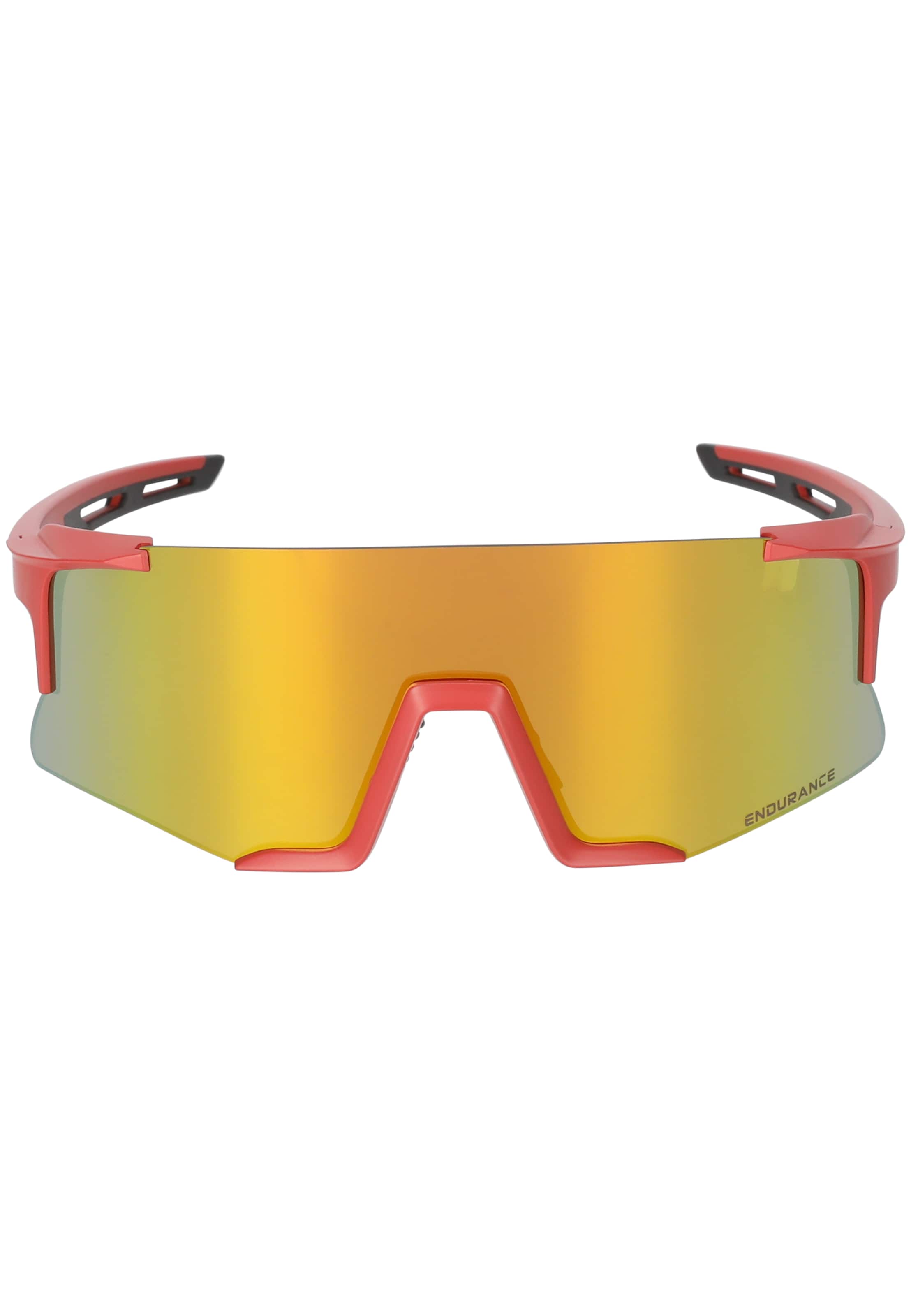 ENDURANCE Sports glasses 'Wouter' in Orange: front