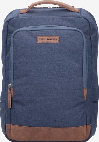 GREENBURRY Rucksack 'Queens ' in Blau: predná strana