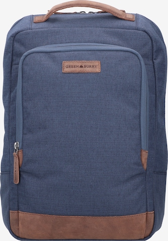 GREENBURRY Backpack 'Queens ' in Blue: front