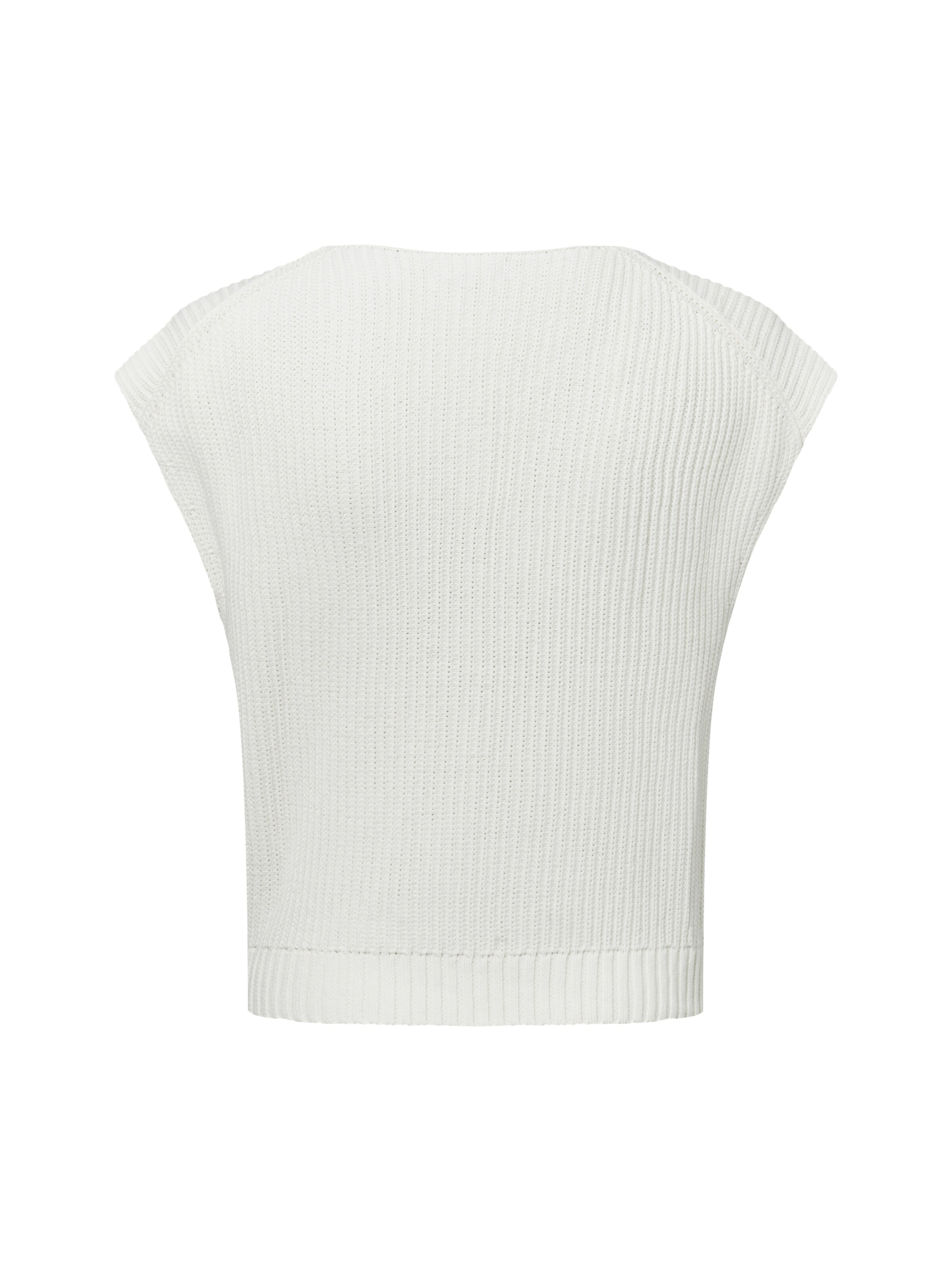 Franco Callegari Gebreide bodywarmer in Wit