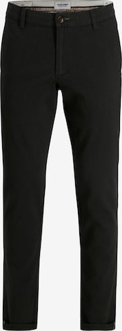 JACK & JONES Lærredsbukser 'JJMarco' i sort: forside