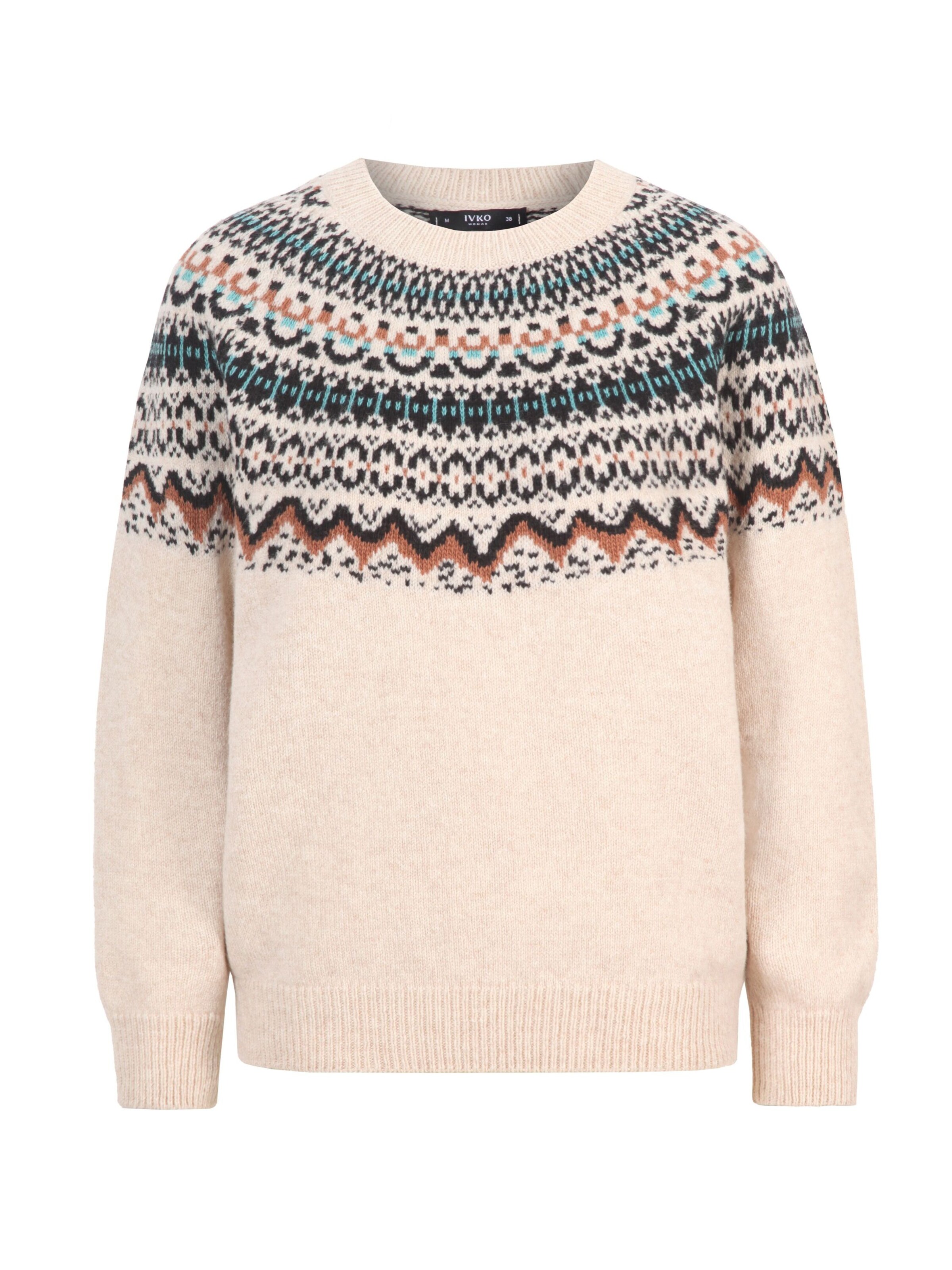 IVKO Woman Pullover in Beige: Vorderseite