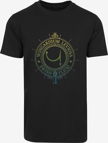 T-Shirt 'Harry Potter Wingardium Leviosa' F4NT4STIC en noir : devant