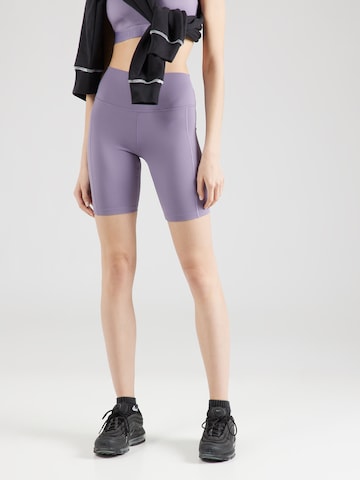 Coupe slim Pantalon de sport 'ONE' NIKE en violet : devant
