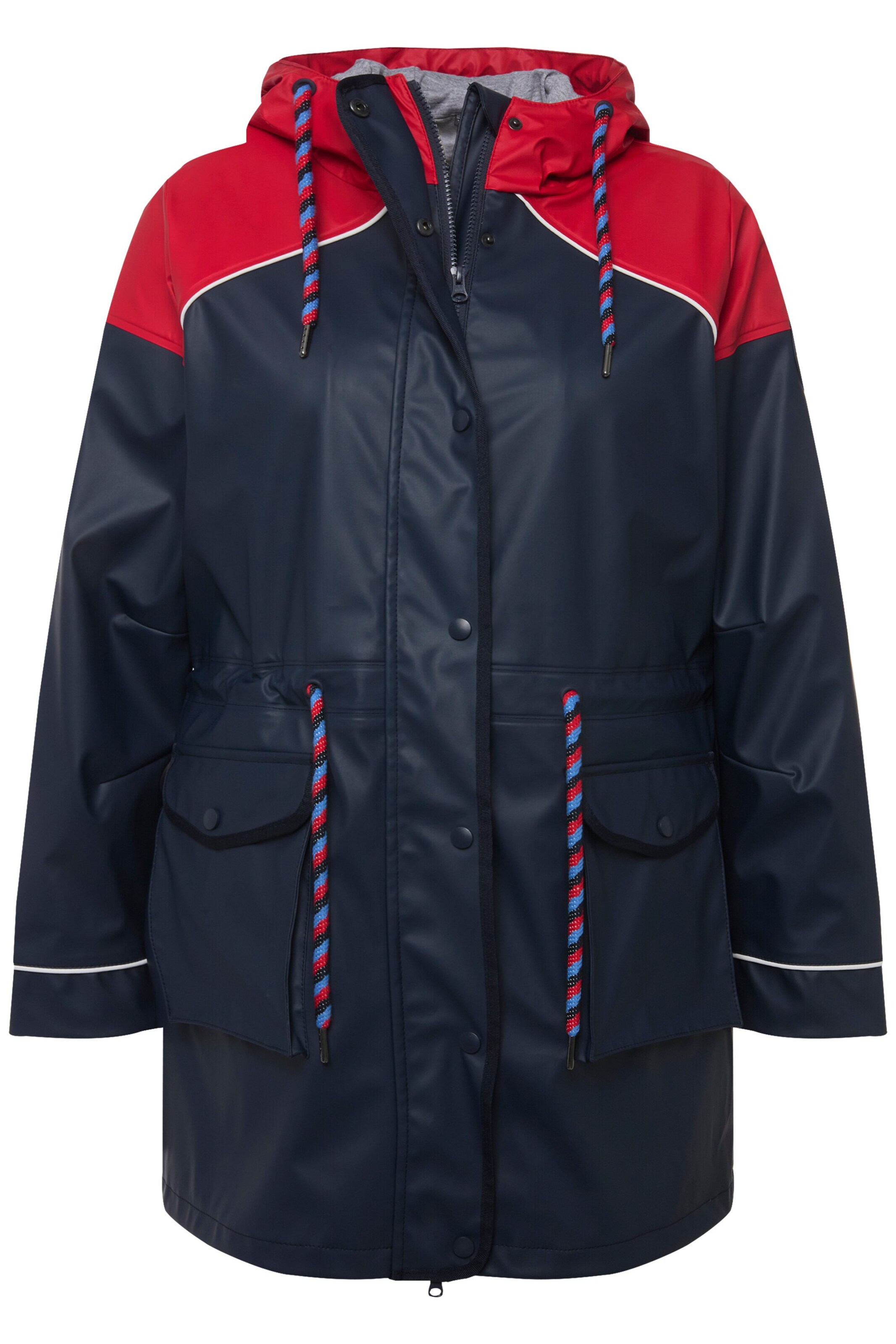 Ulla Popken Between-Season Jacket in Blue: front