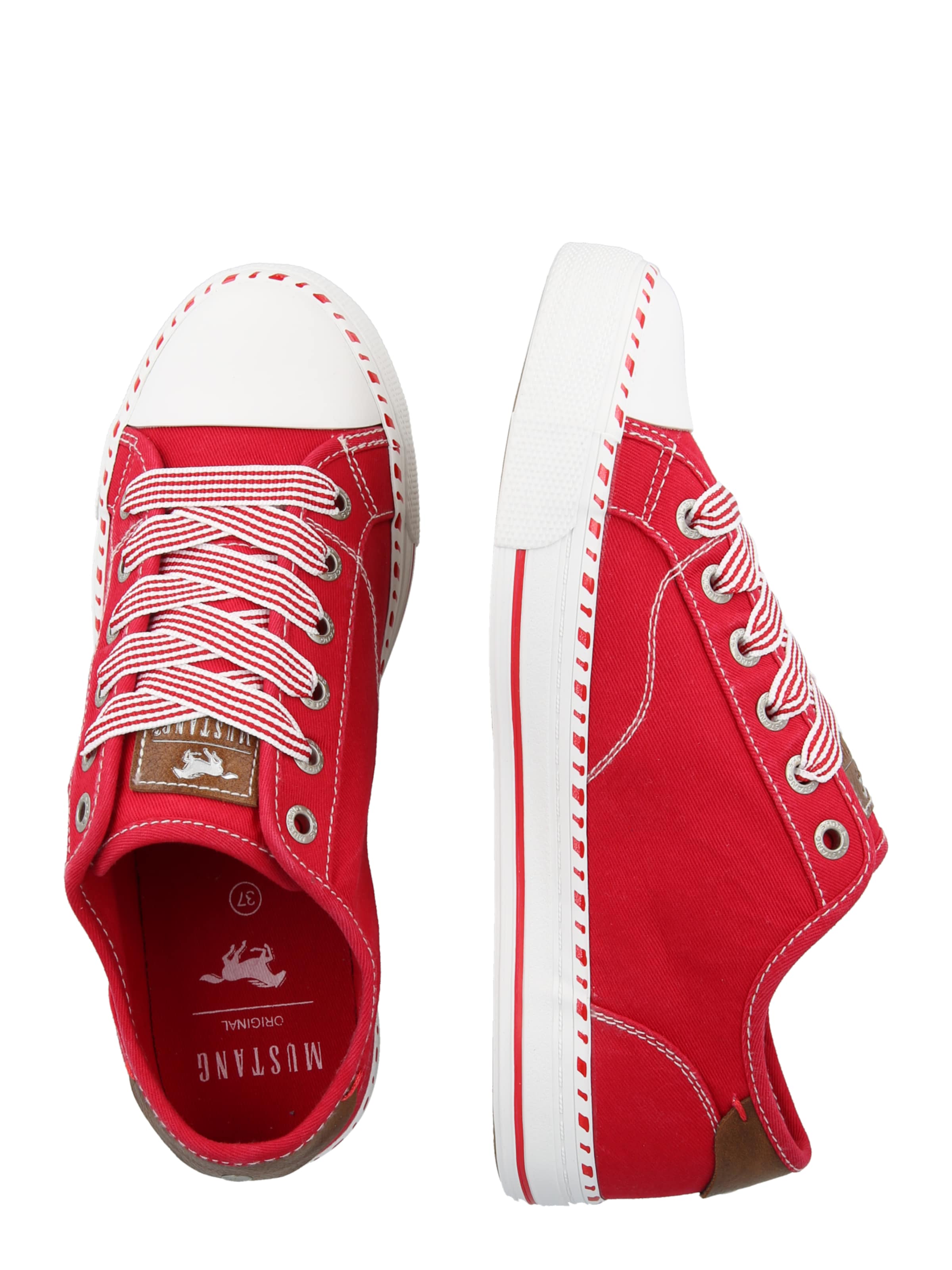 Sneaker low de la MUSTANG pe roșu