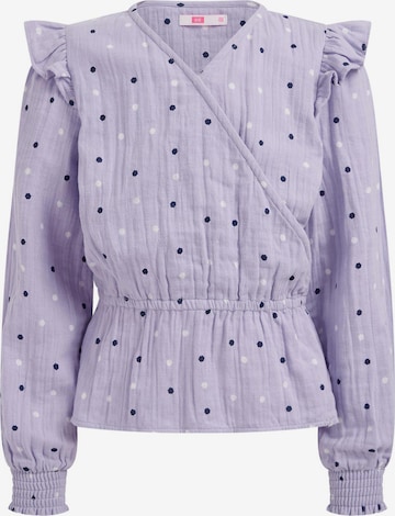 WE Fashion - Blusa en lila: frente