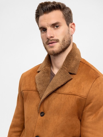 Manteau mi-saison 'Faux ' Antioch en marron