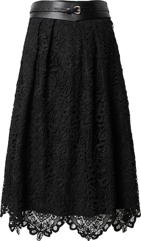 Fustă '(Ay) Belted Lace Full Midi Skirt' de la Coast pe negru: față