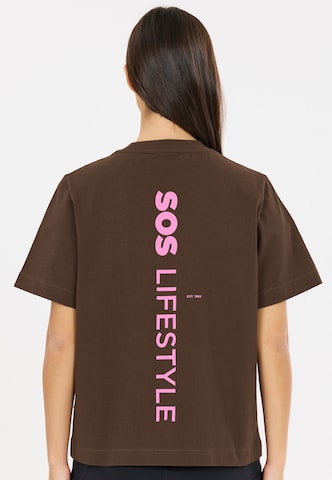 SOS Shirt 'Semeru' in Bruin