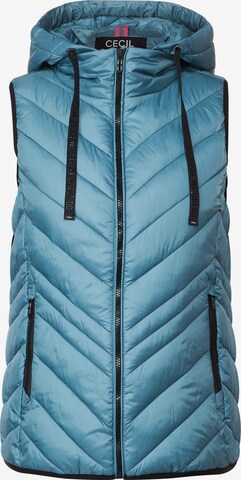 CECIL Vest in Blue: front