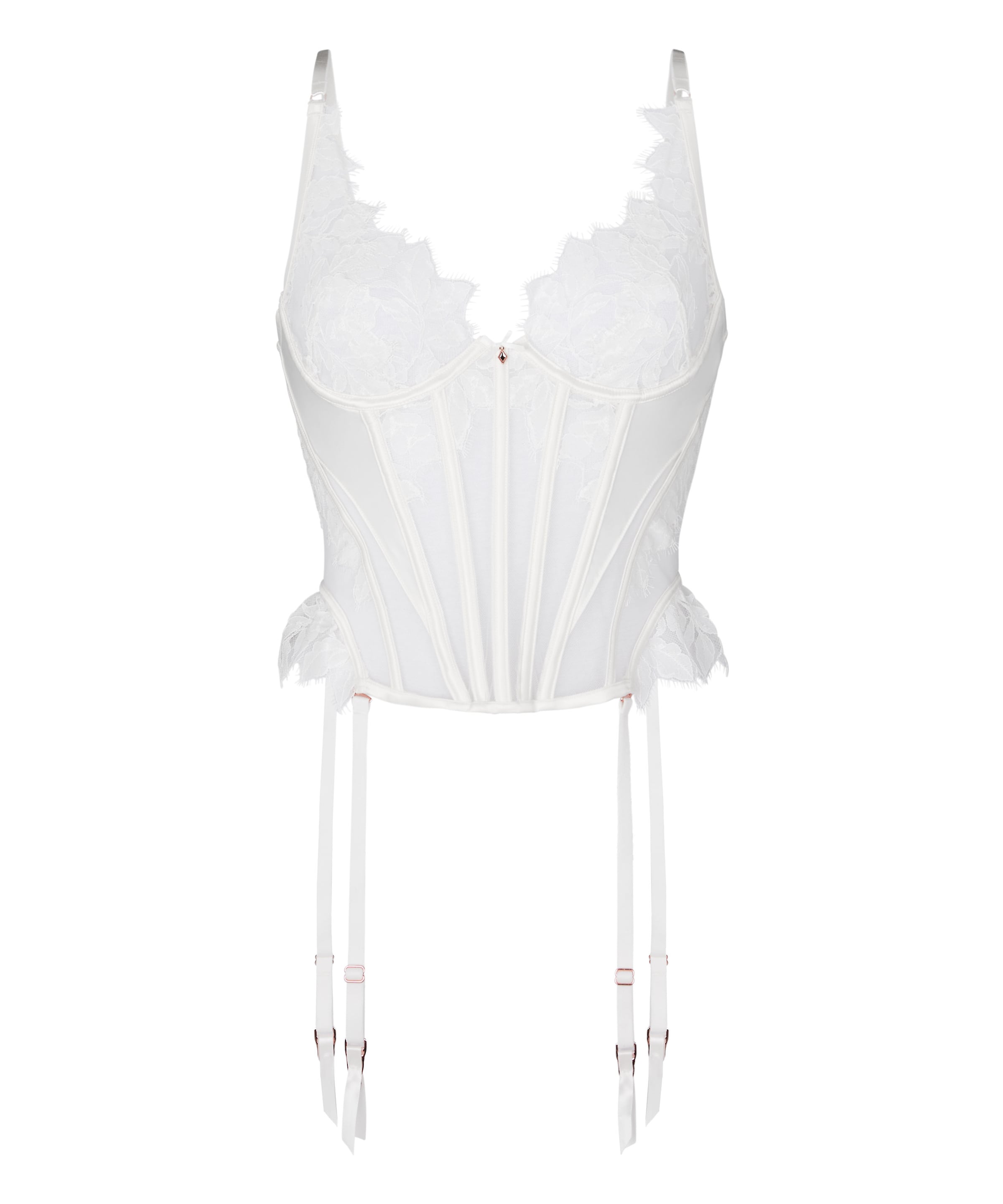 Hunkemöller Corsage 'Millie' in Weiß: Vorderseite