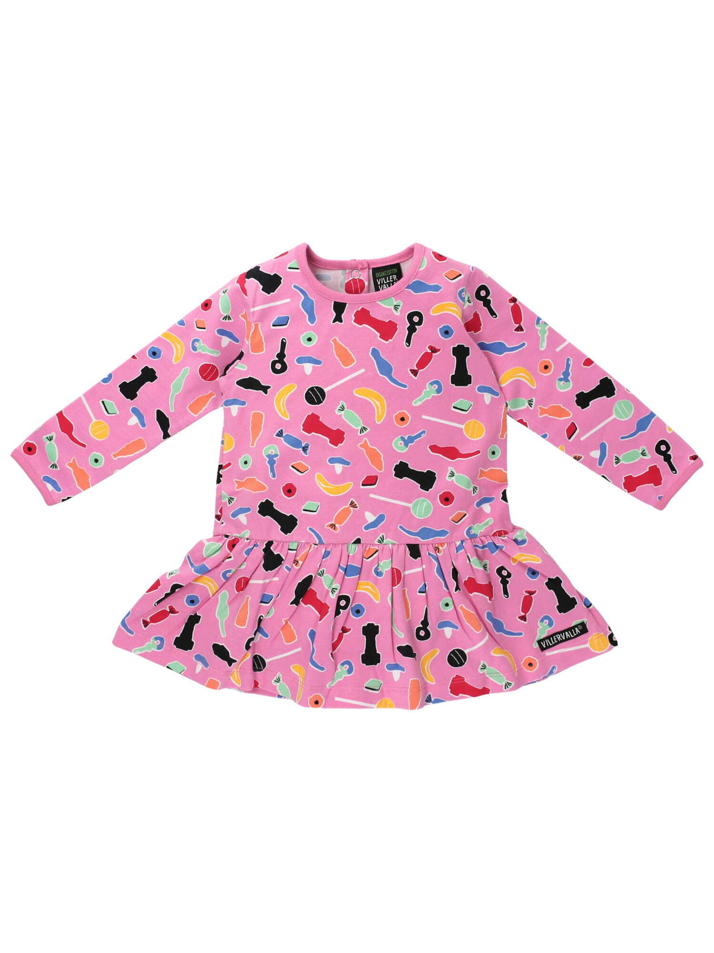 Villervalla Dress in Pink: front