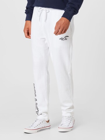 HOLLISTER Regular Broek in Wit: voorkant