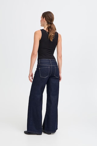 ICHI Wide Leg Jeans 'IHTWIGGY' in Blau