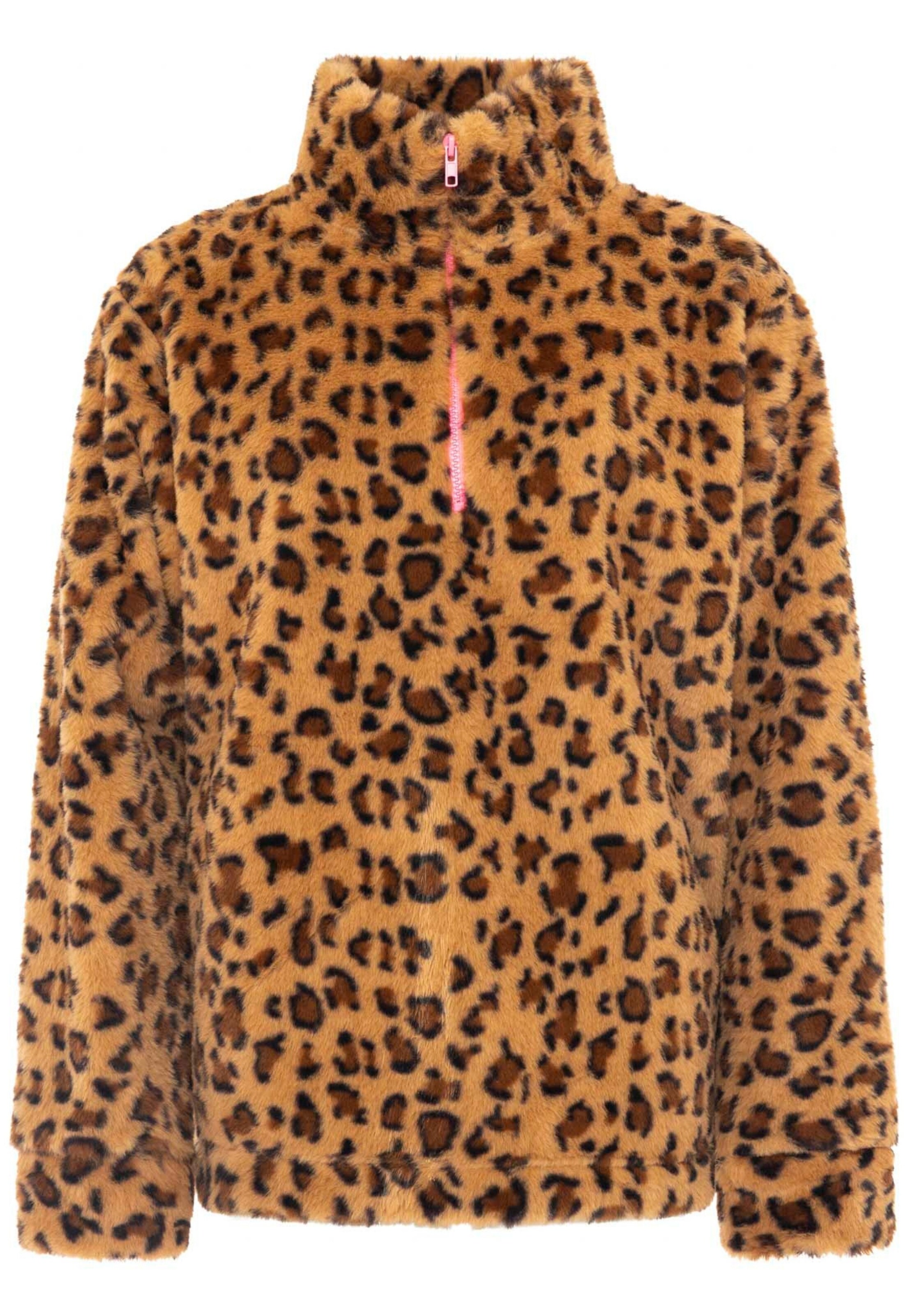 Zwillingsherz Sweatshirt in Bruin: voorkant