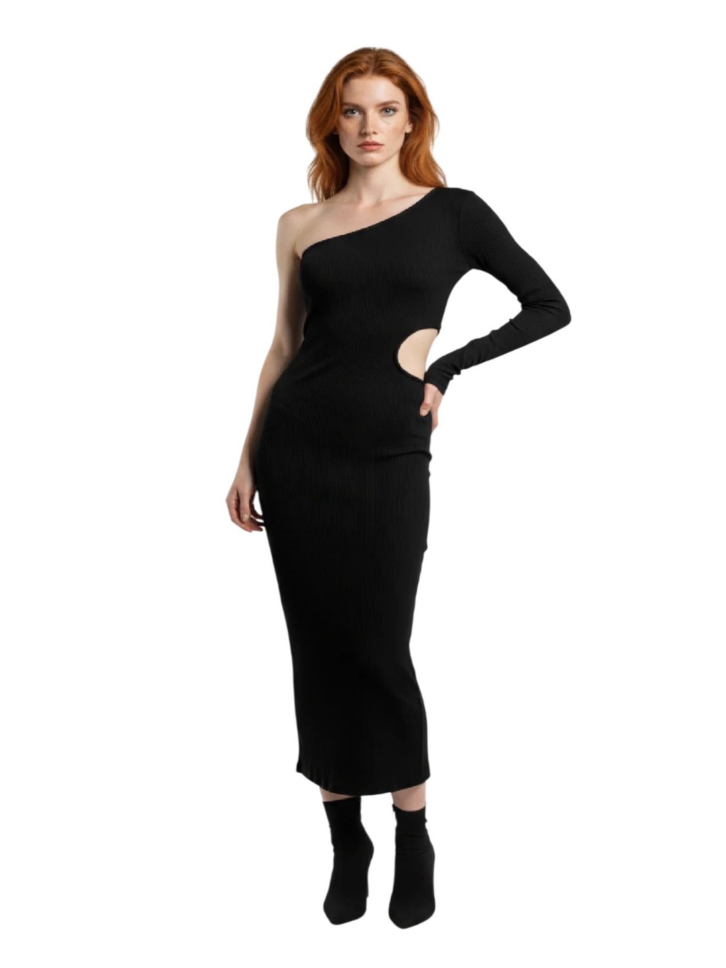 Alexa Dash Kleid in Schwarz