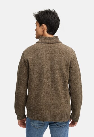 INDICODE JEANS Gebreid vest ' INFilion ' in Bruin