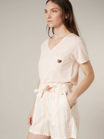 T-shirt 'Kellie' Deeluxe en rose : devant