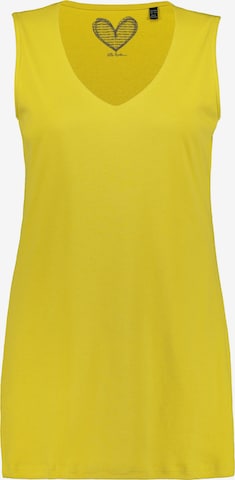 T-shirt Ulla Popken en jaune : devant