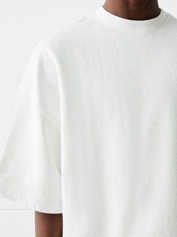 T-Shirt Bershka en blanc