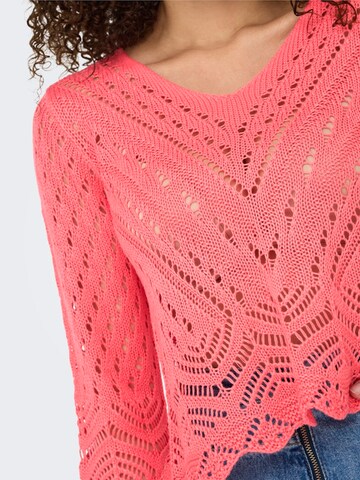 JDY Pullover 'JDYNew Sun' i rød