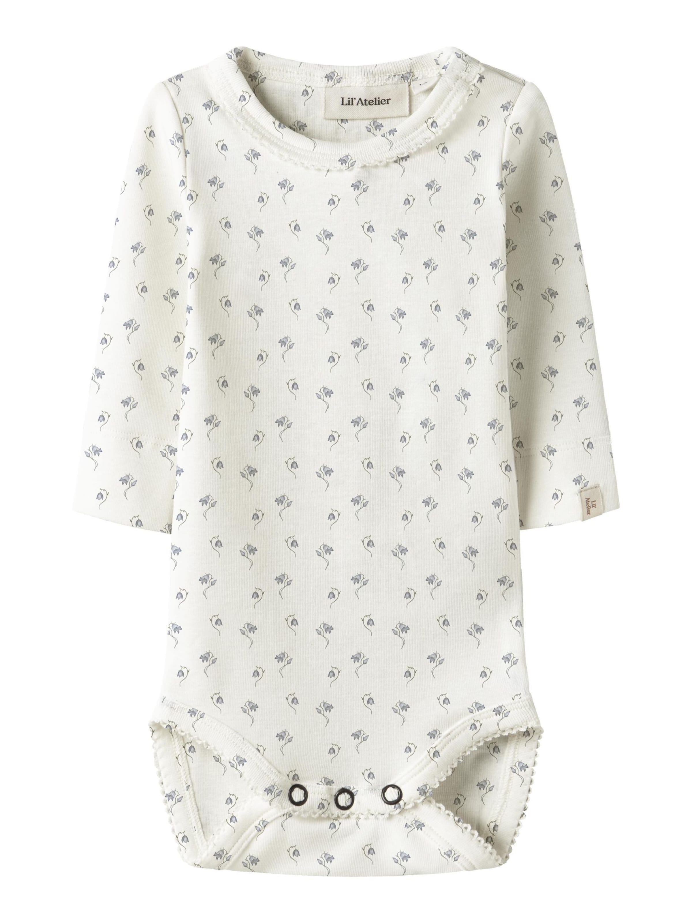 Lil'Atelier - Pijama entero/body en blanco: frente